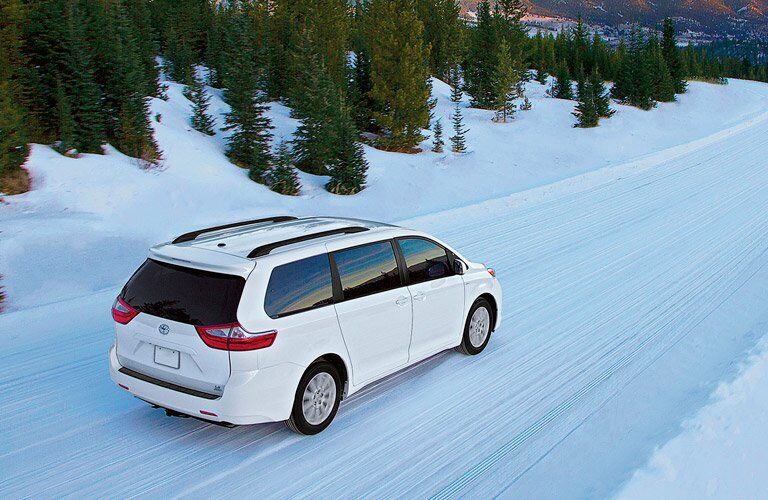 2017 Toyota Sienna on the snow