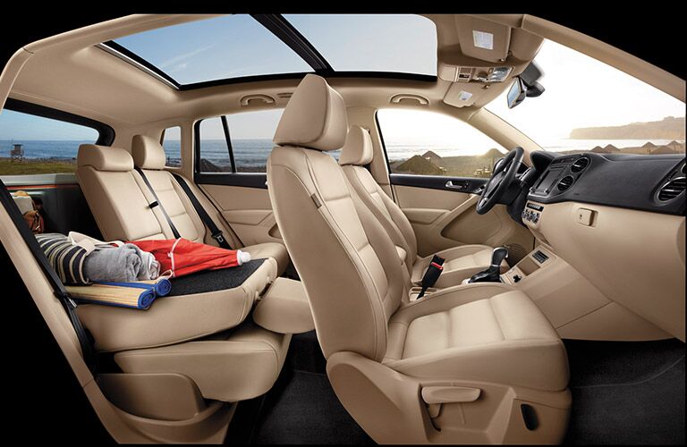 Spacious interior of the 2016 VW Tiguan