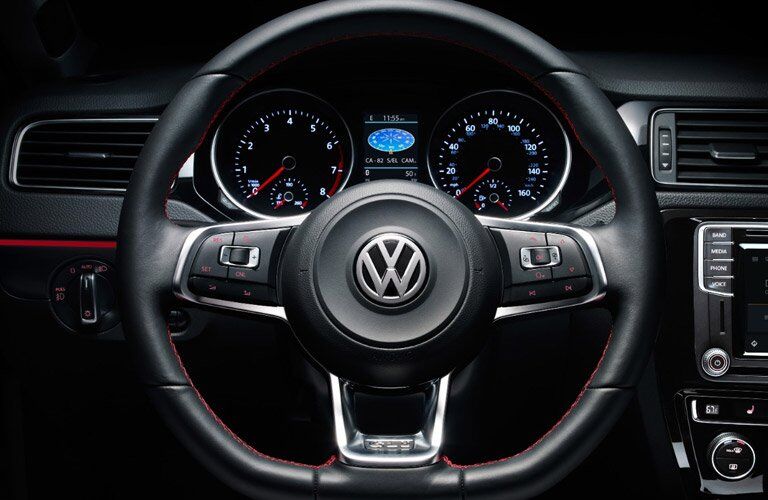 Steering wheel of the 2017 Volkswagen Jetta