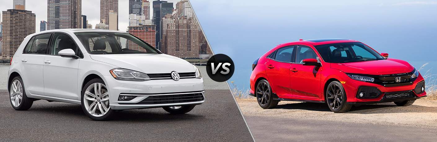 2018 Volkswagen Golf GTI vs. 2018 Honda Civic Hatchback