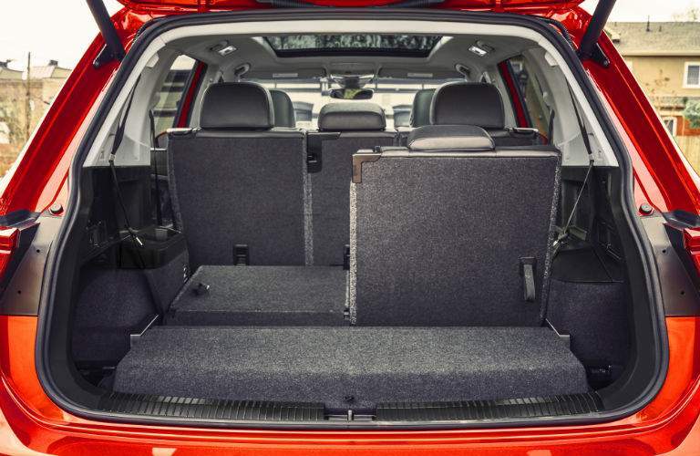 Rear seat of the 2018 Tiguan is very adaptable