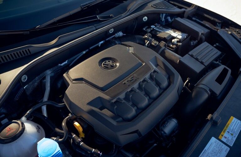 Every 2021 VW Passat uses an efficient and powerful turbocharged four-cylinder engine.