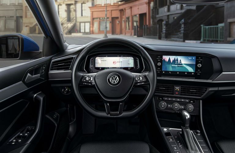 A photo of the technology available in the 2019 Jetta.