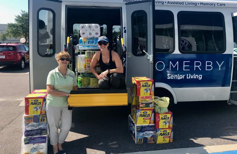 hurricane relief supplies from Team Gunther ready to be delivered