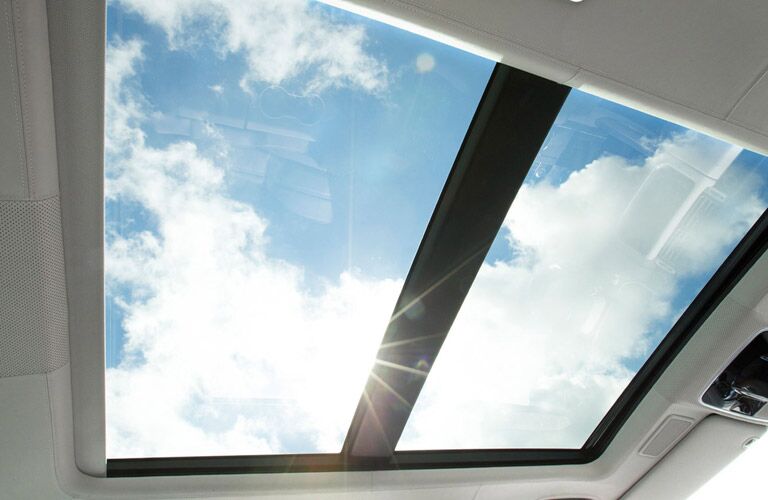 Range Rover sunroof during the day