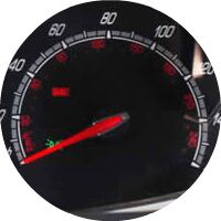 2016 Ford Fiesta speedometer