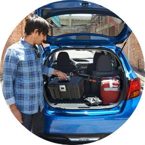 how much space is in the 2017 toyota yaris?