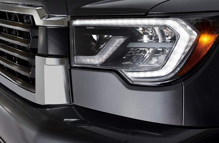 2018 Toyota Sequoia headlight close up