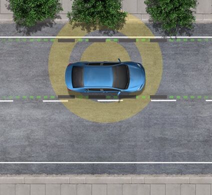 Lane Departure Alert with Steering Assist and Road Edge Detection