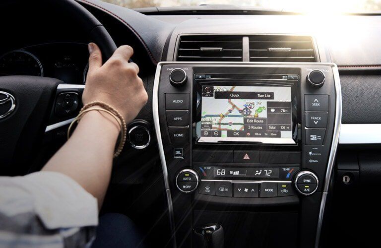 Dashboard on the 2017 Toyota Camry XSE