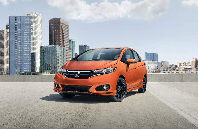 Orange Fury is one of the new colors introduced for the 2018 Honda Fit