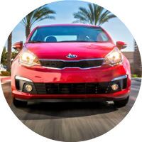 2017 Kia Rio Front End Compact Car Size