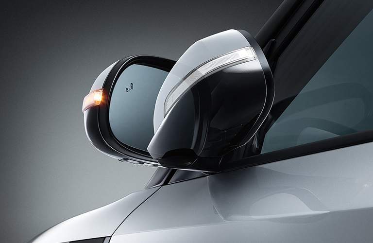 silver kia soul left side view mirror folding