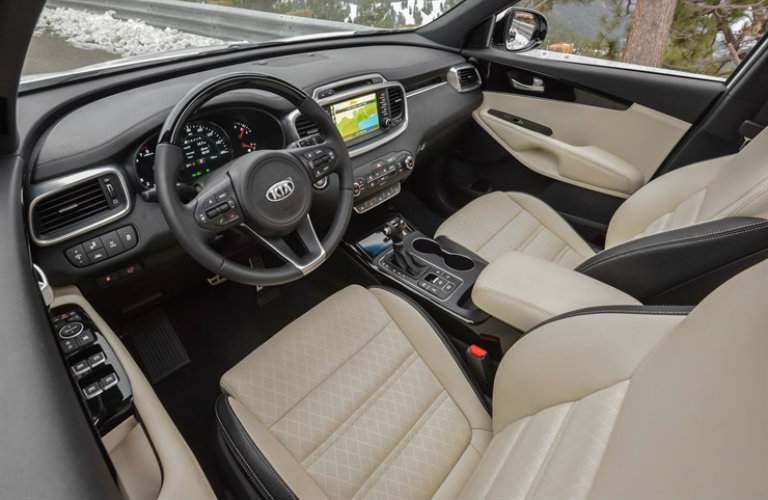 2018 Sorento interior leather seats