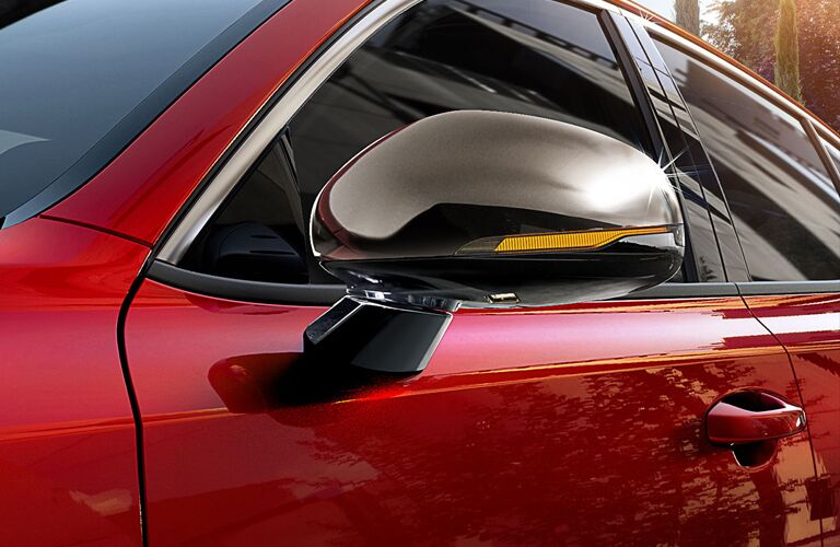 left mirror turn signal on red kia stinger