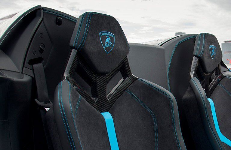 2017 Lamborghini Huracan 580-2 Spyder Passenger Seat Blue Interior