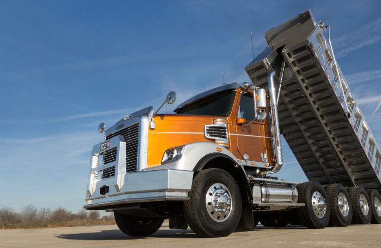 Freightliner Dump Trunk Exterior Driver Side Dump Up