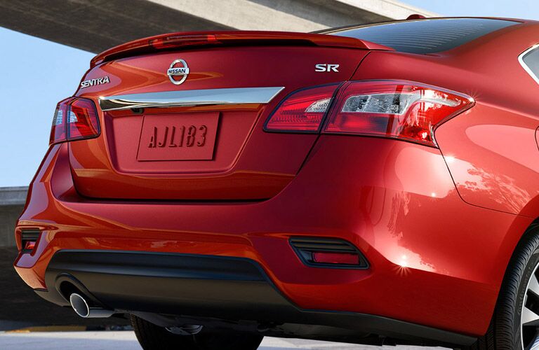 2016 Nissan Sentra exterior rear red