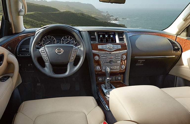 2018 Nissan Armada seats and dashboard