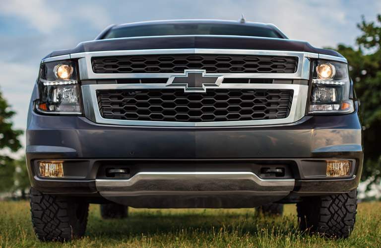 2017 Chevy Tahoe grill, parked