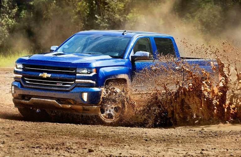 2018 Chevy Silverado 1500 going through mud