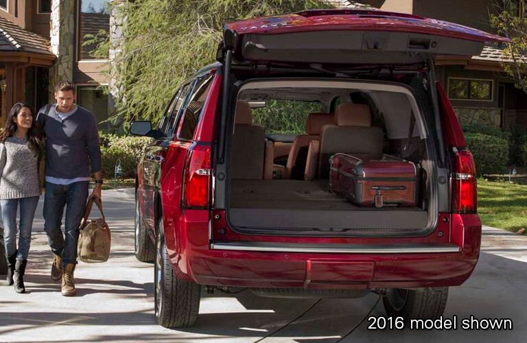 2017 Chevy Tahoe cargo area