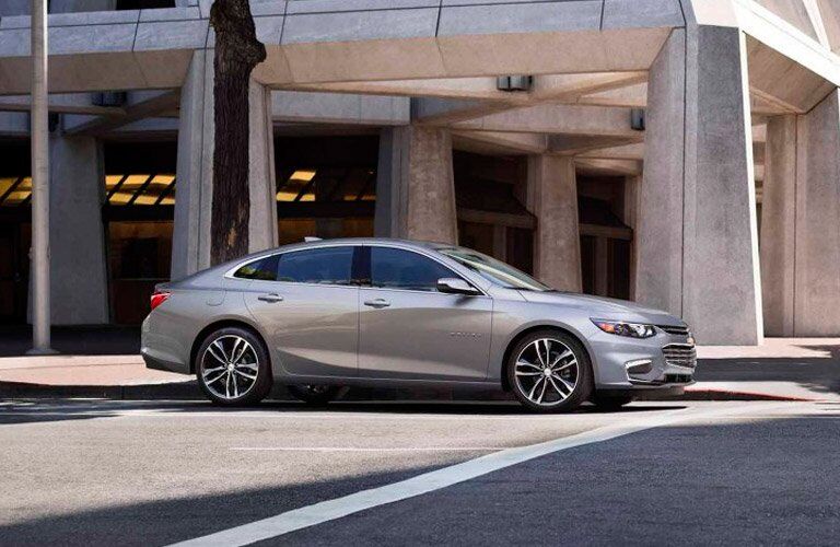 2017 Chevy Malibu side view