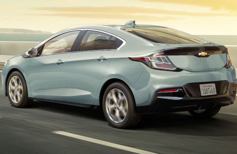 2018 Chevy Volt side and rear profile