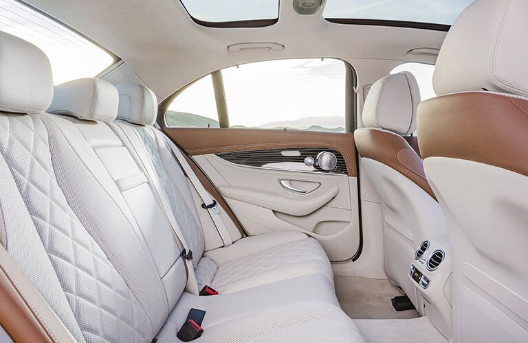 White 2017 Mercedes-Benz E-Class Rear Interior