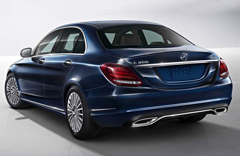 rear of the 2018 Mercedes-Benz C 300