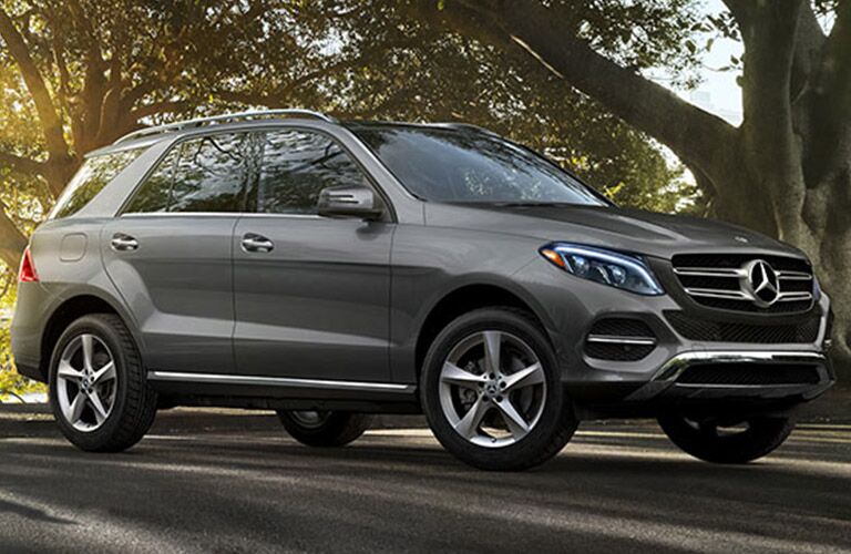 side view of a Mercedes-Benz GLE SUV