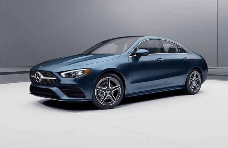 2020 Mercedes-Benz CLA 4 door coupe from exterior front drivers side