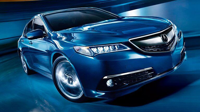 Pre-Owned Acura TLX blue front