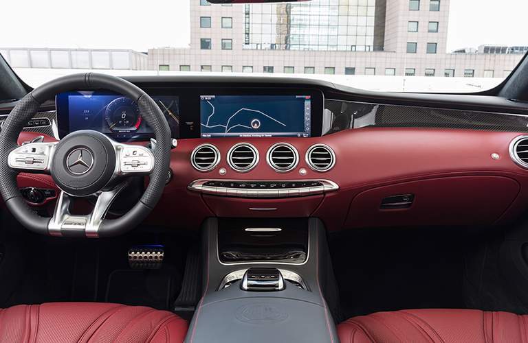 2018 Mercedes-Benz S-Class Cabriolet interior view of dash.