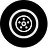 Black Wheel Icon