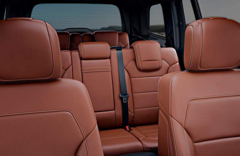 Leather interior of 2018 Mercedes-Benz GLS SUV
