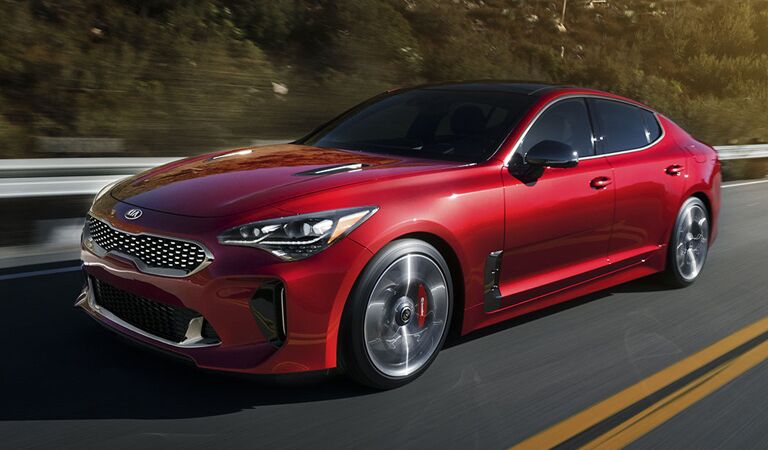Kia Stinger Front and Side Red