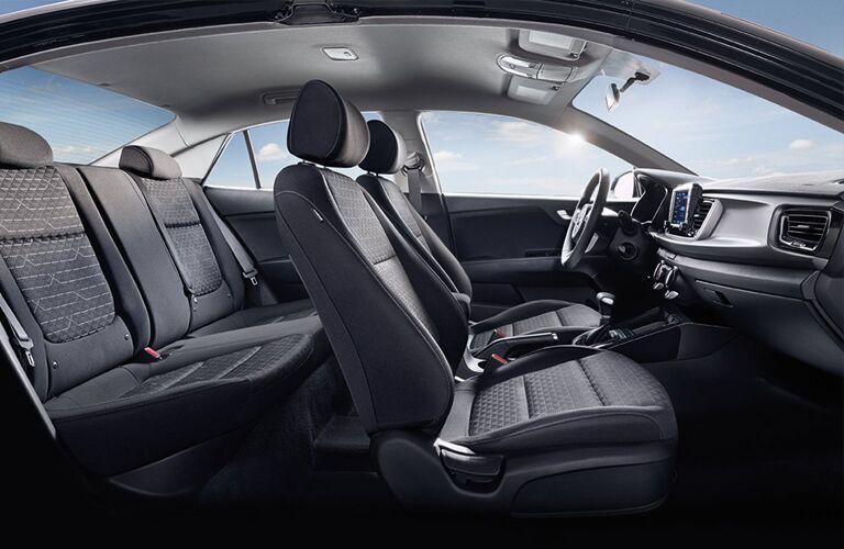 Interior view of 2019 Kia Rio