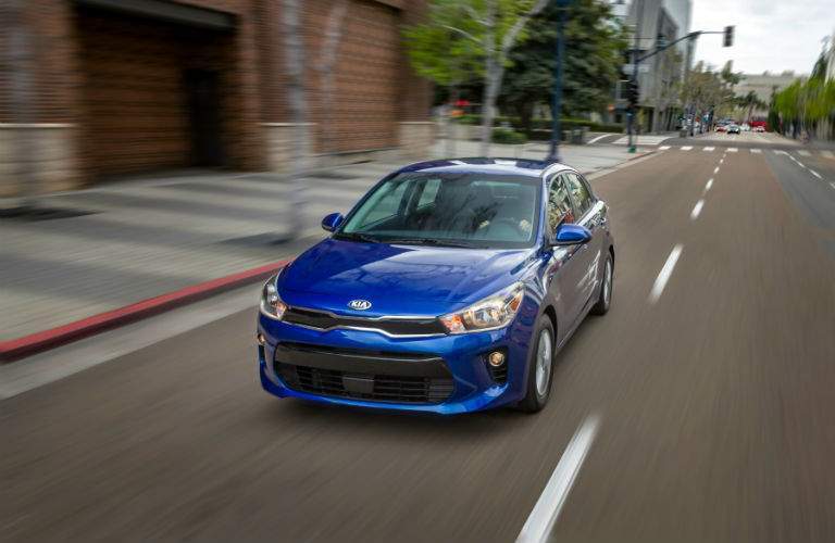 The 2017 Kia Rio has a very modern sedan exterior style