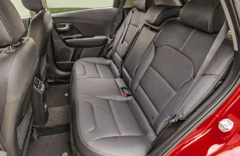 There is still a lot of legroom for the rear passengers in the 2017 Niro