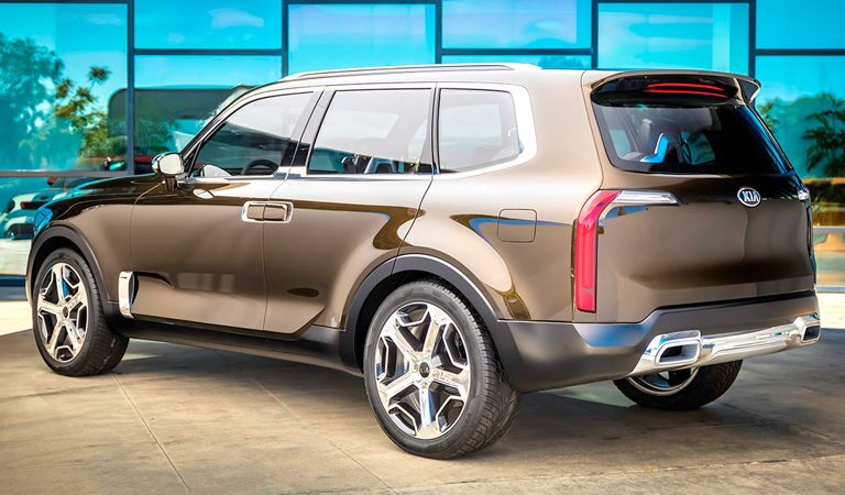 A left profile photo of the 2020 Kia Telluride.