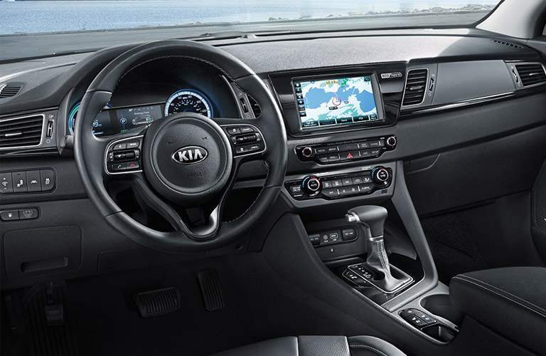 2017 kia niro interior steering wheel dashboard touchscreen