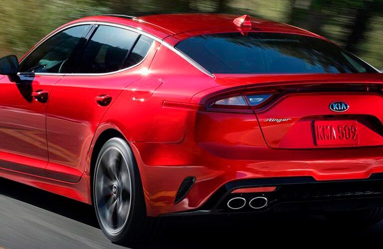 rear view of the 2018 Kia Stinger