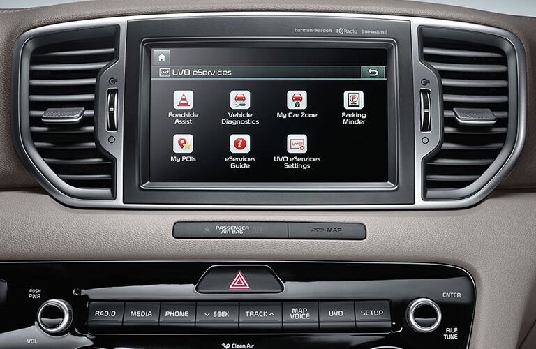 touchscreen of the 2019 Kia Sportage