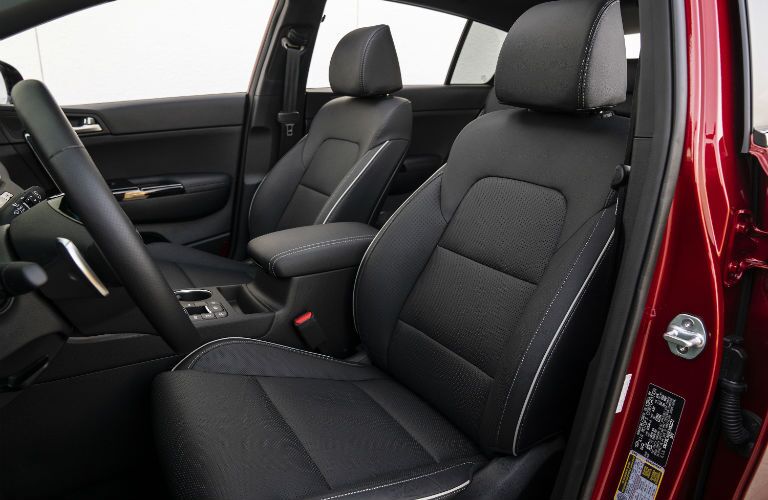 A photo of the front seats in the 2020 Kia Sportage.