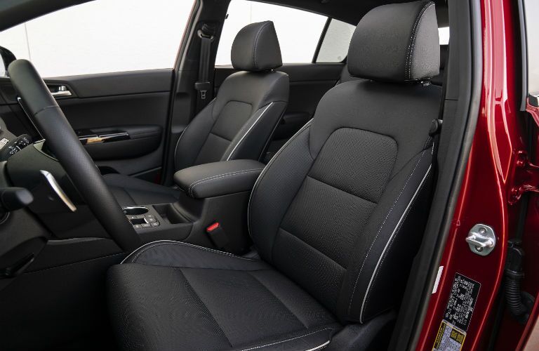 A photo of the front seats in the 2020 Kia Sportage.