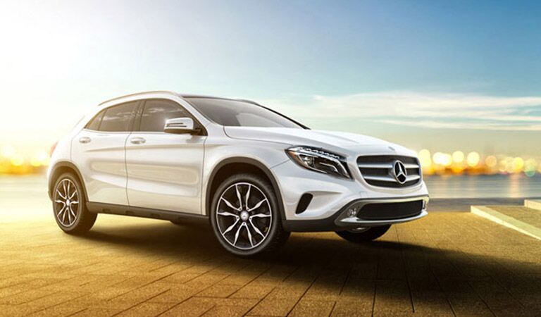 Mercedes-Benz GLA front and side profile