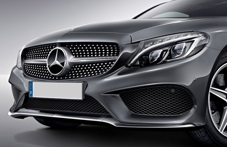 AMG C43 chrome diamond block grille