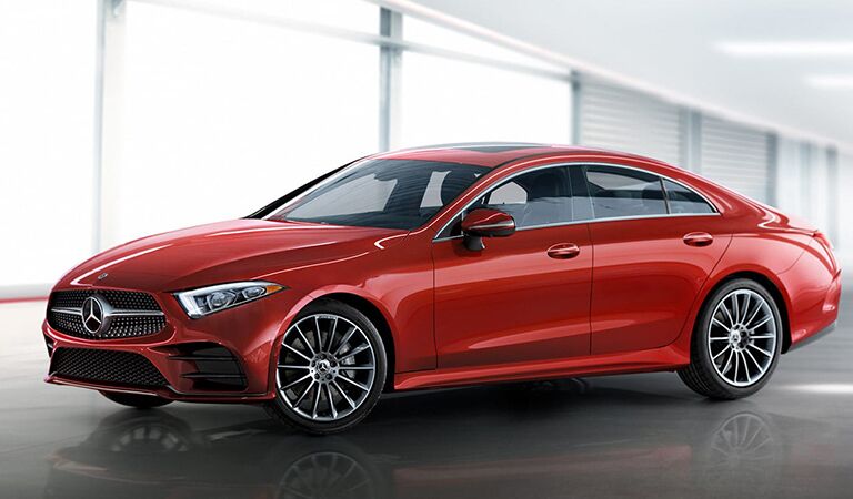 Mercedes-Benz CLS front and side profile