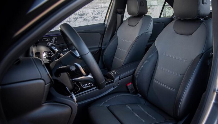 The spacious interior of the 2019 Mercedes-Benz A-Class